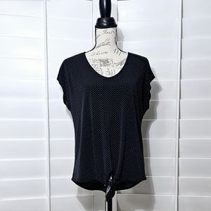 GREEN ENVELOPE POLKA DOT TOP/BLOUSE